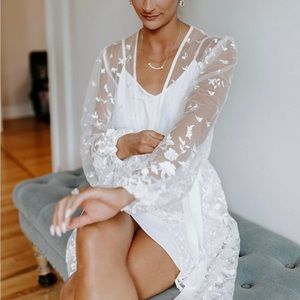 LeRose Bridal Robe Maya Lace